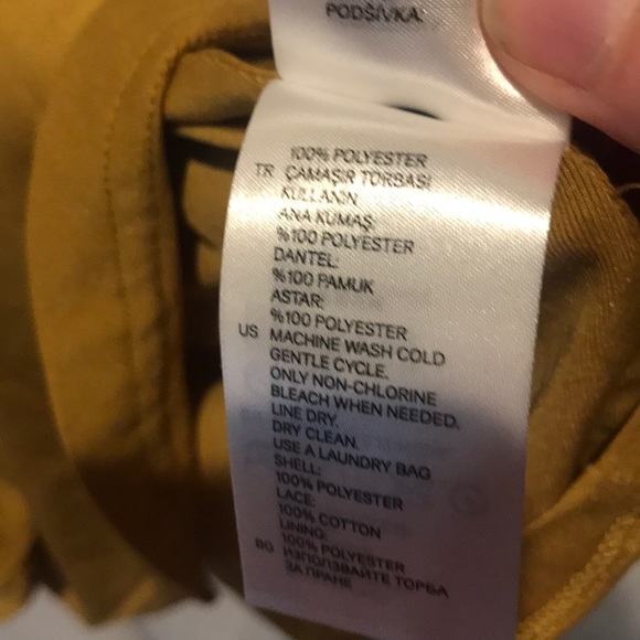 H&M mustard color dress Size 6 - Picture 15 of 16